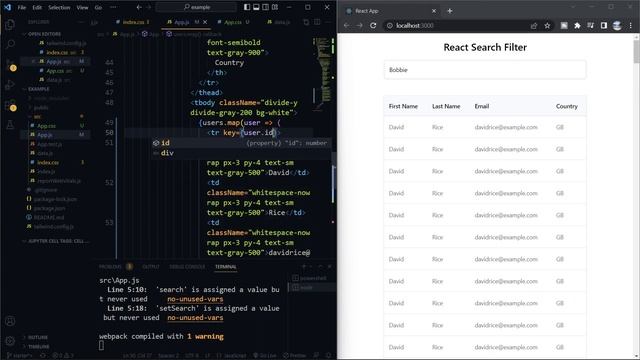 React Search Filter in 5 Minutes