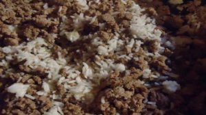 Блины с начинкой из мяса и риса