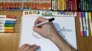 Как нарисовать скелет РЫБЫ / Урок Рисования / How to draw a Fish skeleton / Drawing Lesson