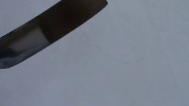 Как проверить заточку бритвы . Я проверяю бритвы так. смотреть онлайн