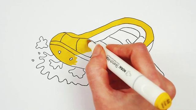 Как нарисовать надувную лодку. Простые рисунки для детей смотреть онлайн