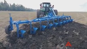 Плуг ПСКу - 10 НПО СУР в работе. Воронежская область. АТЦ Апрель.