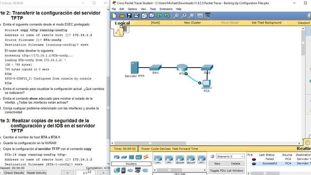 11 4 2 5 Packet Tracer   Backing Up Configuration Files