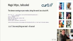 curl + apache in a tailscale network