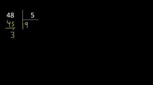 Dividir 48 entre 5 , division inexacta con resultado decimal  . Como se dividen 2 numeros