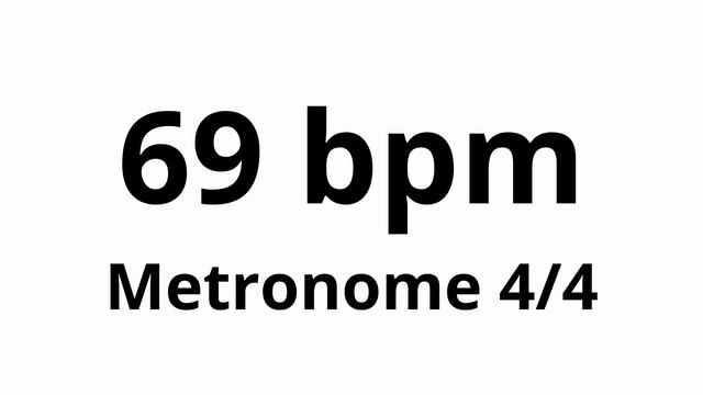 69 bpm tempo ' metronome ' 4/4 смотреть онлайн