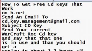 How To Get Free Warcraft 3 B.Net Working RoC CD Keys (read Description)