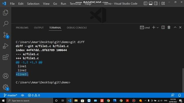 Git diff command (how to use)