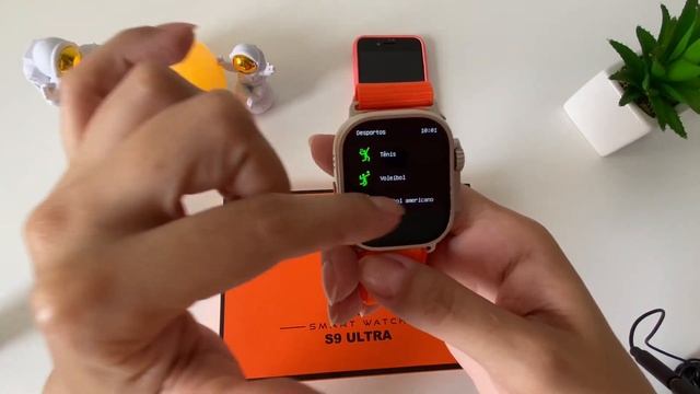 SMARTWATCH S9 ULTRA COM ASSISTENTE DE VOZ E CALCULADORA - UNBOXING / REVIEW / APLICATIVO смотреть онлайн