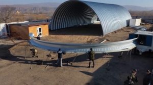 станок для производства ангары арочные бескаркасные в Китае 2022 новый