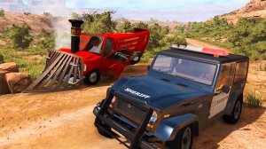 Beamng drive - полицейская погоня 3 | HITGAMEZ