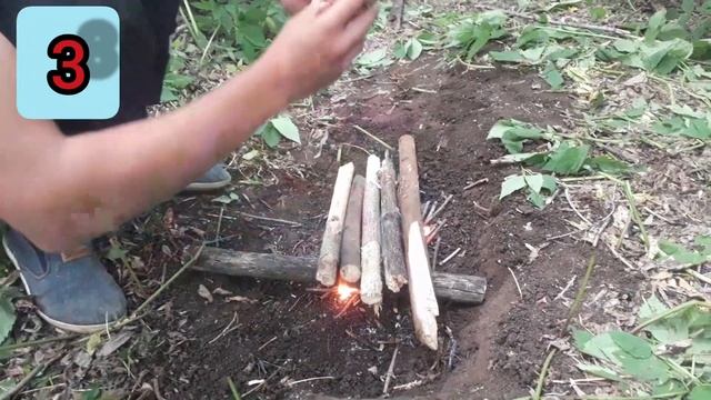 5 расспостранённых видов костров.Как развести костёр в лесу. смотреть онлайн