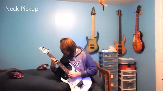 Ibanez JEM Jr Left handed sound review смотреть онлайн