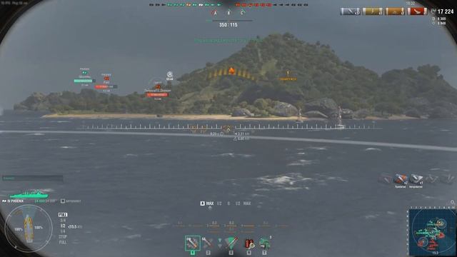 World of Warships Американский крейсер USS Phoenix.Мало пушек да много толку . Ворлд оф Варшипс