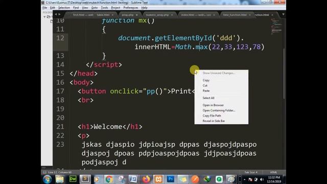 JS Javascript class 03 Function