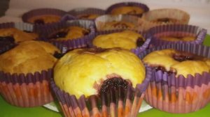 МАФФИНЫ с ВИШНЕЙ_Скорее сохраняй рецепт! Пошаговое приготовление маффинов! (720p).mp4