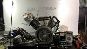 Двигатель Стирлинга из компрессора. Часть 4. Power plant with a stirling engine