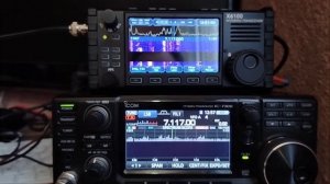 Xiegu X6100 Спрошивкой R1CBU и Icom 7300