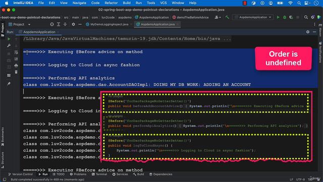 030 AOP Ordering Aspects - Coding - Part 1  (10 - NEW - AOP Aspect-Oriented Programming)