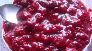 Мусс из малины и сгущенного молока