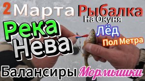 Рыбалка Продолжается 2 Марта -Нашёл Локацию Водоём Лёд 50 см Ловим Окуня