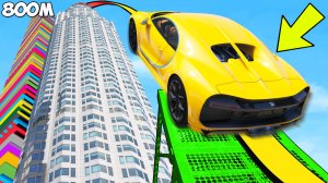 О ЧУДО! КАК ВЫСОКО УЛЕТИТ ЧИТ ТАЧКА С ТРАМПЛИНА ГТА 5 МОДЫ! ОБЗОР МОДА В GTA 5! ВИДЕО ГТА ИГРЫ MODS