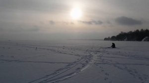 Зимняя рыбалка. Горьковское во-ще. д.Кулаево. с.Матрёнино. Бёрш.