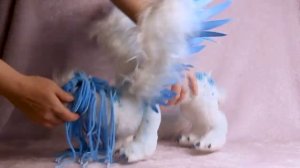 дракон игрушка подвижная в смешанной технике