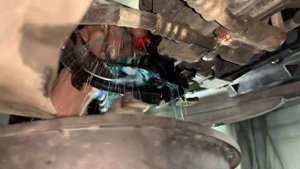 W211.замена сливной пробки антифриза