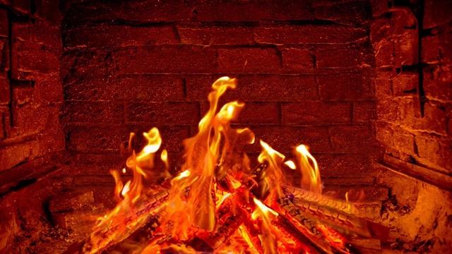 КАМИН НА ФОН - Треск камина в зимней вечер для сна! FIREPLACE BACKGROUND - fireplace for sleeping смотреть онлайн