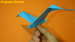 Как сделать оригами чайку из бумаги.mp4