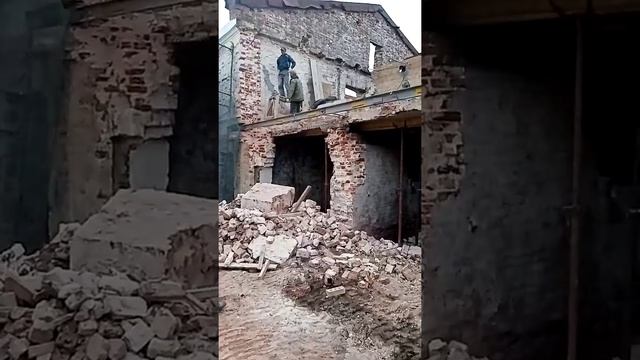 Демонтаж кирпичной кладки смотреть онлайн