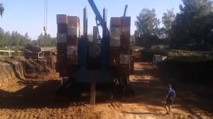 Вдавливание свай. Сваевдавливающая машина ТамбовСвайМонтаж.