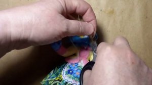 Как завязать платочек из бязи на голове ватной куколки. МК. Мякинина Алла.