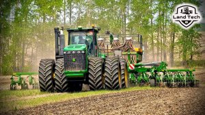 Самая большая сеялка AMAZONE DMC 12001 и тракторы JOHN DEERE 9430 - обзор и посев по стерне!