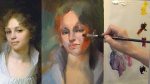 5 урок. Нарисовать портрет маслом. Лопухина. Урок портрета пишем копию картины Боровиковского