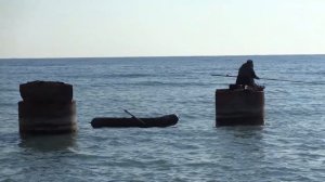 А вот и море! Пляж санатория "Тихий Дон" в октябре. Lazarevskoe - SOCHI - RUSSIA