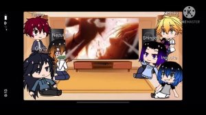 Demon slayer react to Attack on Titan amv /Gacha Club
