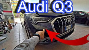 Audi Q3 Как снять передний бампер 2019-2023