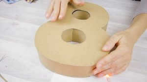 Поделки на 8 марта ❤️ Подарок Маме ❤️ Объемные 3Д буквы и цифры своими руками