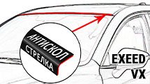 Антискол для EXEED VX (I) с 2020г.в. - Стрелка11