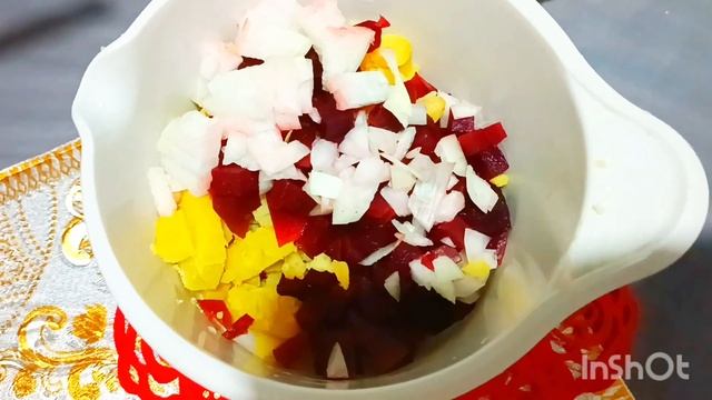 Свекольный салат. Подруга дала рецепт. Быстрый и вкусный салат за 5 минут