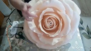 Роза из изолона диаметр 50см