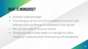 11/8/2021: Developer Bootcamp - MongoDB & Mongoose