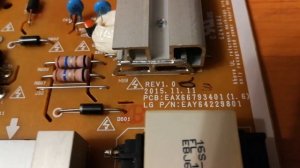 LG 49UH671V фиолетовое изображение, купить подсветку. PSU: EAX66793401 (1.6) уменьшить ток.