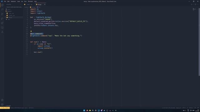 Discord bots: slash commands (Python & Hikari)