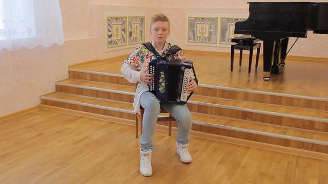 Размыслович Михаил, 12 лет, гармонь - р.н.п. - По Питерской, обр. Е. Дербенко смотреть онлайн
