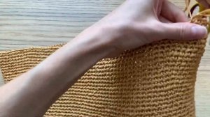 Сумка из рафии крючком. Полный видеоурок!