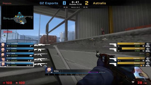 [POV] G2 NiKo VS Astralis [Nuke] | CS GO DEMO смотреть онлайн