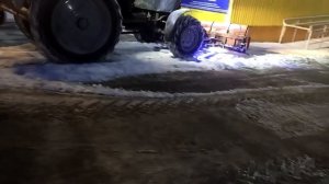 УБОРКА СНЕГА НА МТЗ 82. ВИД СНАРУЖИ, ВИД ВНУТРИ.